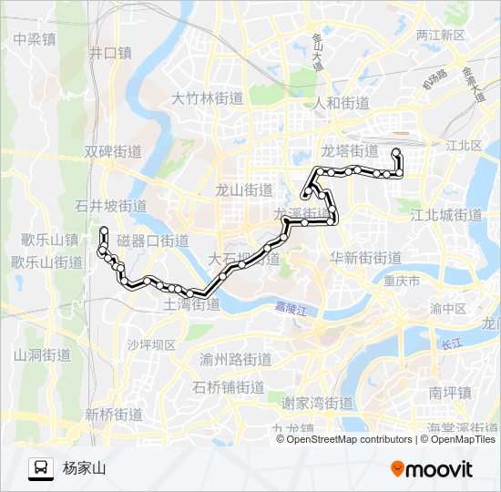 公交821路的线路图