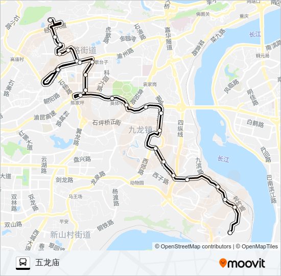 重庆280路公交车路线图图片