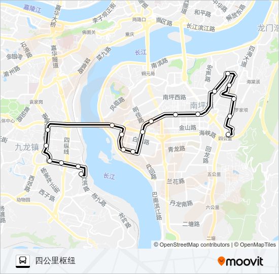 公交833路的线路图