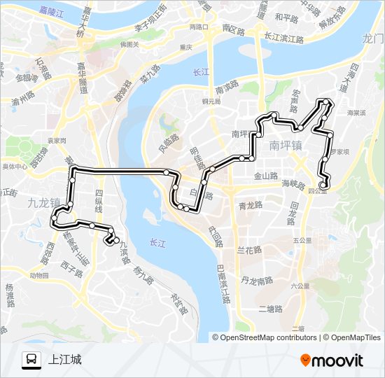 公交833路的线路图