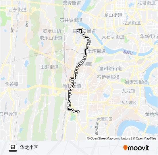 843路 bus Line Map