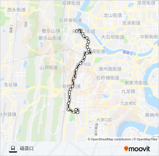 公交843路的线路图