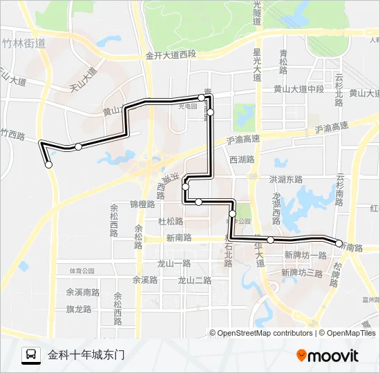 851路 Bus Line Map