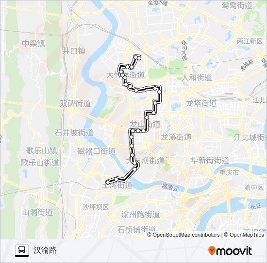 公交852路的线路图