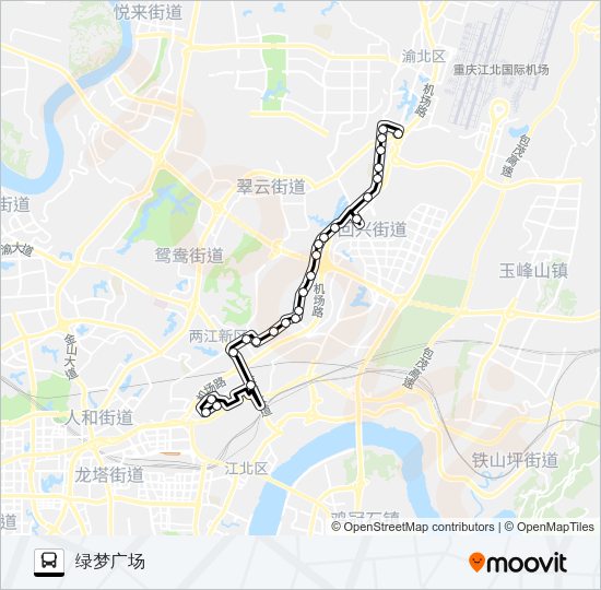 公交853路的线路图