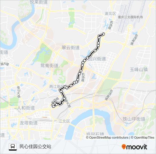 853路 bus Line Map