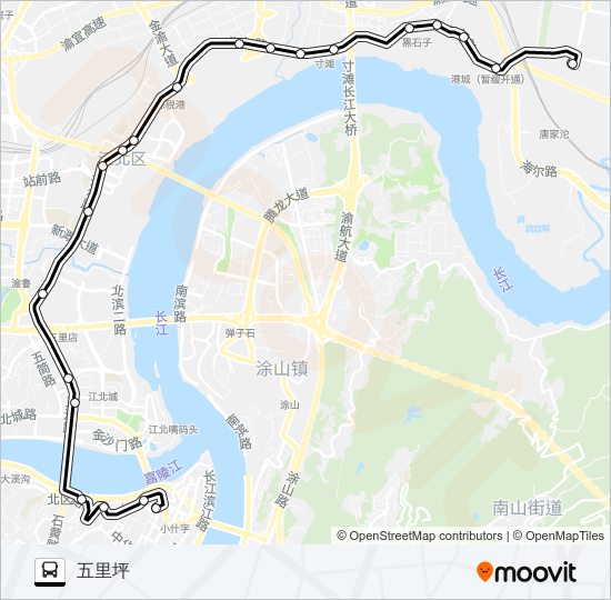 china chongqing 两江公交 route 866路866路 bus route operates on