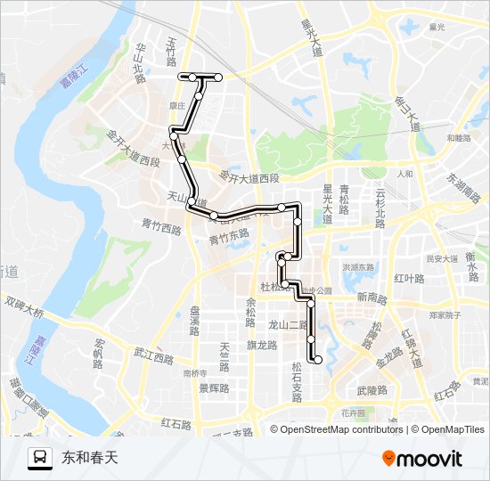 公交868路的线路图