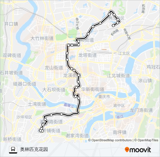 公交870路的线路图