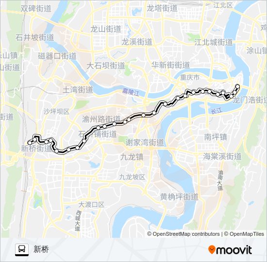 公交871路的线路图