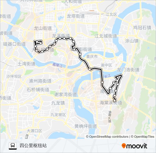 公交872路的线路图