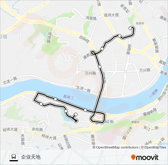 875路 Bus Line Map