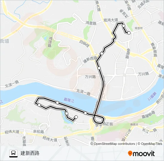 875路 Bus Line Map