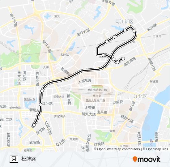 公交882路的线路图