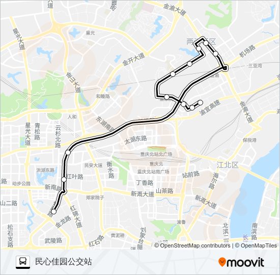 公交882路的线路图