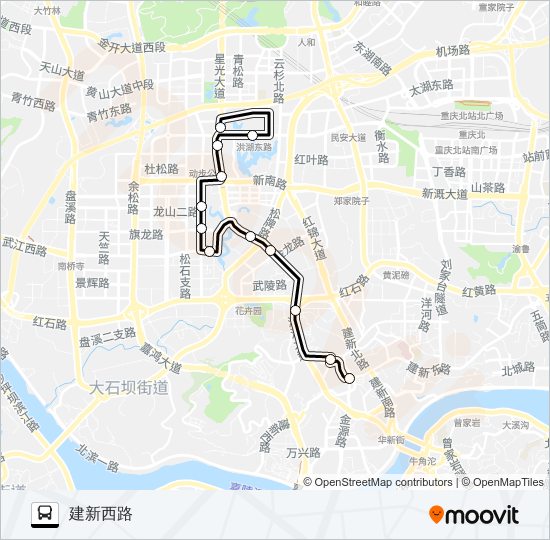 公交887路的线路图