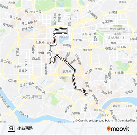 887路 Bus Line Map
