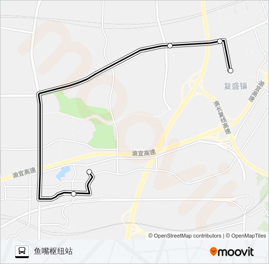 公交890路的线路图