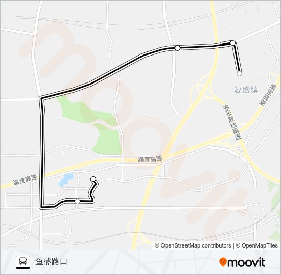 公交890路的线路图