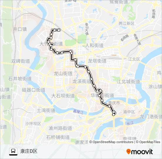 公交0811路的线路图