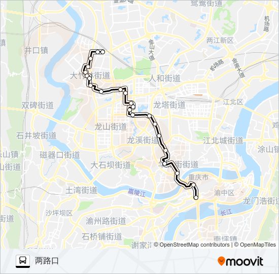 公交0811路的线路图