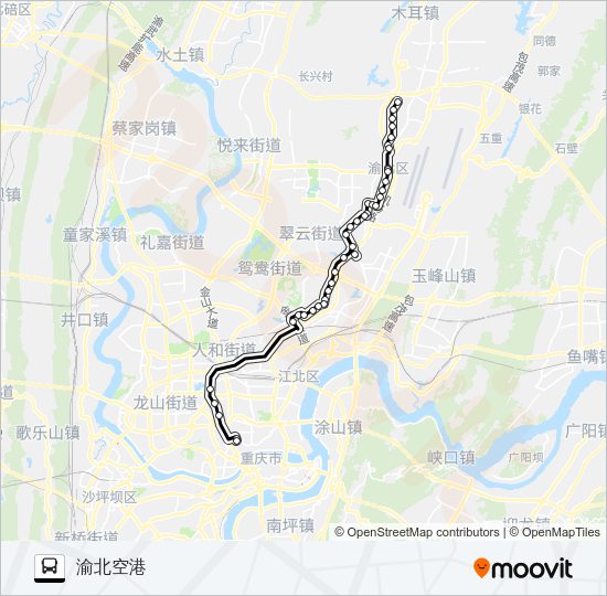 公交609夜班路的线路图