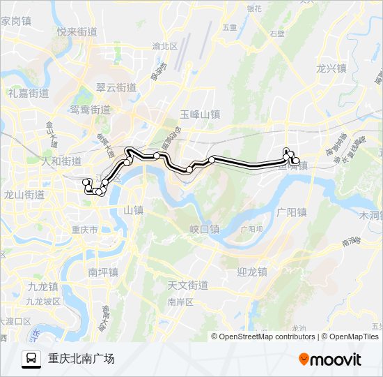 885路区间 bus Line Map