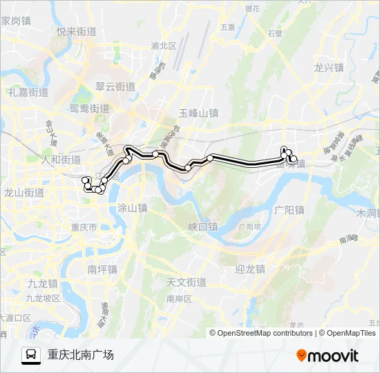 公交885区间路的线路图