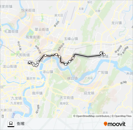 885路区间 Bus Line Map