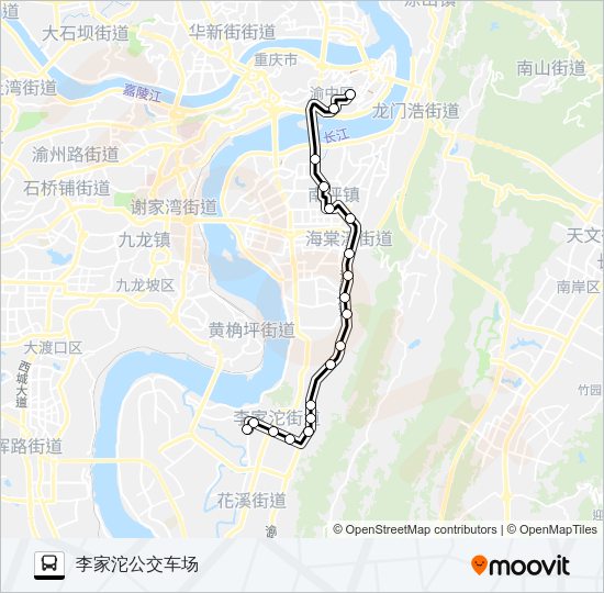 公交301路的线路图