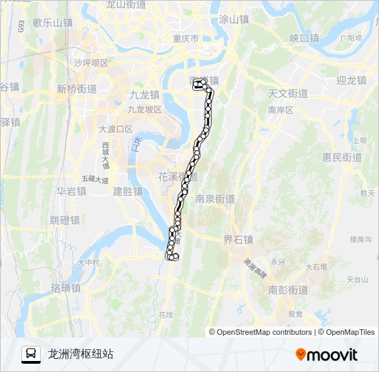 公交303路的线路图