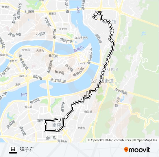 公交304路的线路图