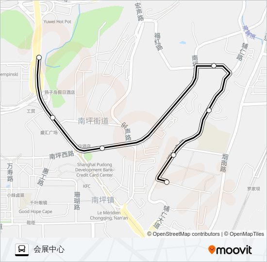 公交306路的线路图