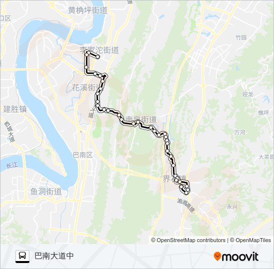 公交309路的线路图