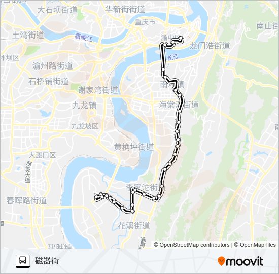公交313路的线路图