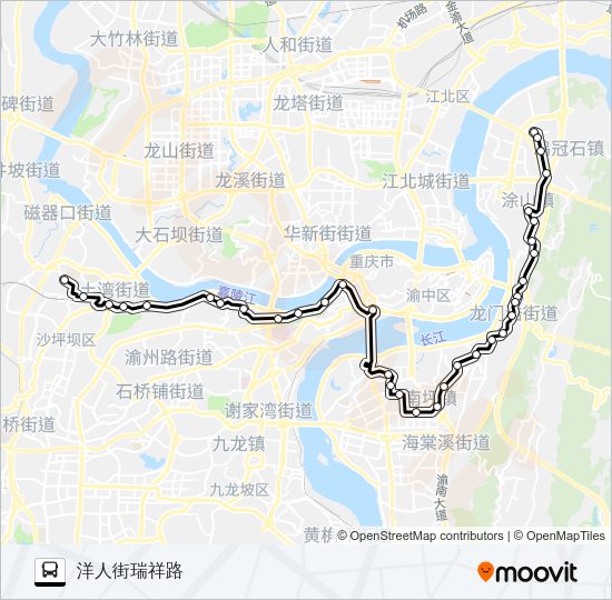 公交318路的线路图