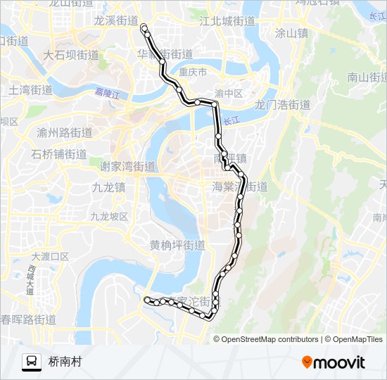 公交319路的线路图