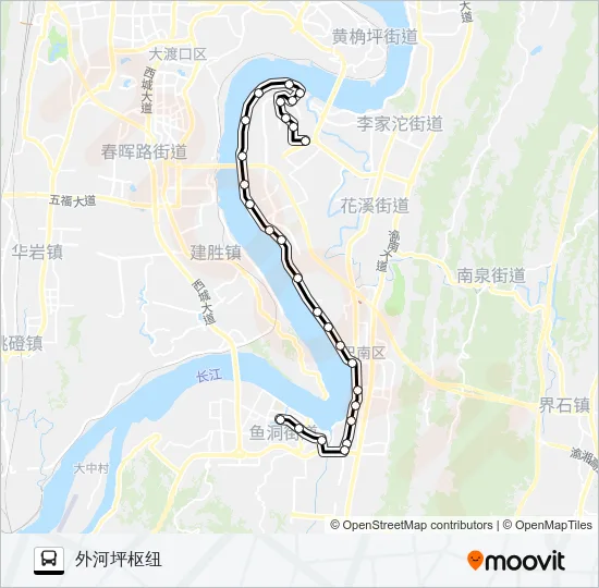 340路 Bus Line Map