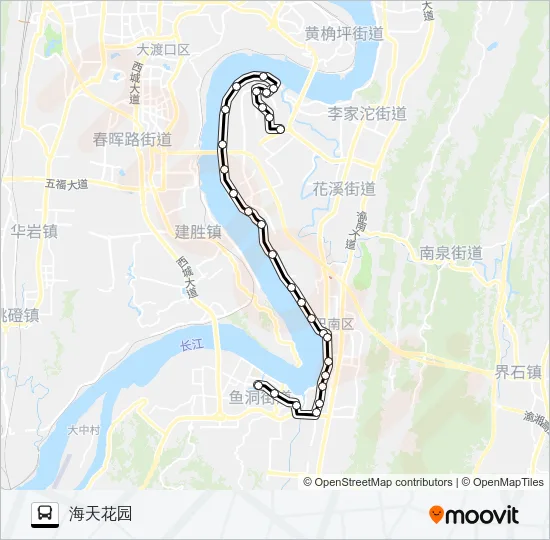 340路 Bus Line Map