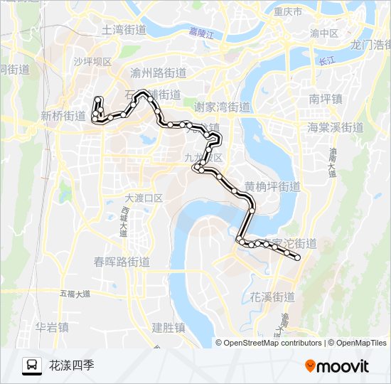 公交341路的线路图