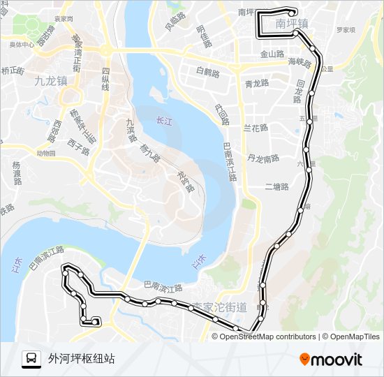 公交349路的线路图