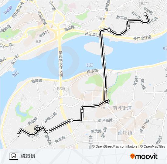 公交351路的线路图