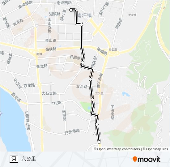 公交356路的线路图