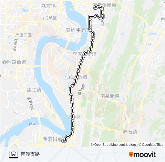 公交358路的线路图