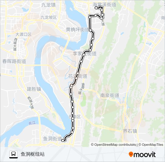 公交358路的线路图