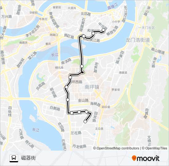 公交361路的线路图