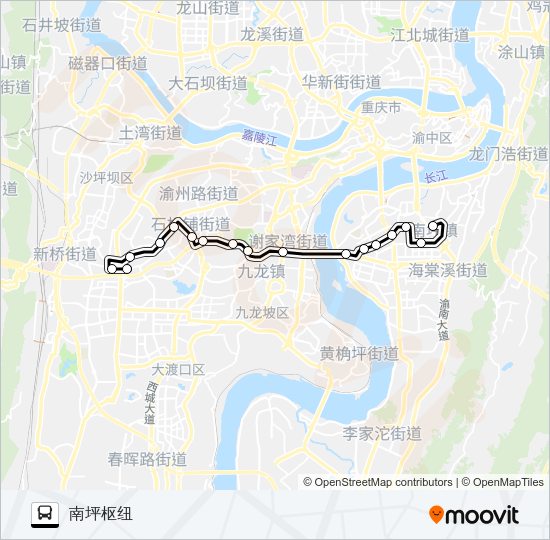 公交364路的线路图