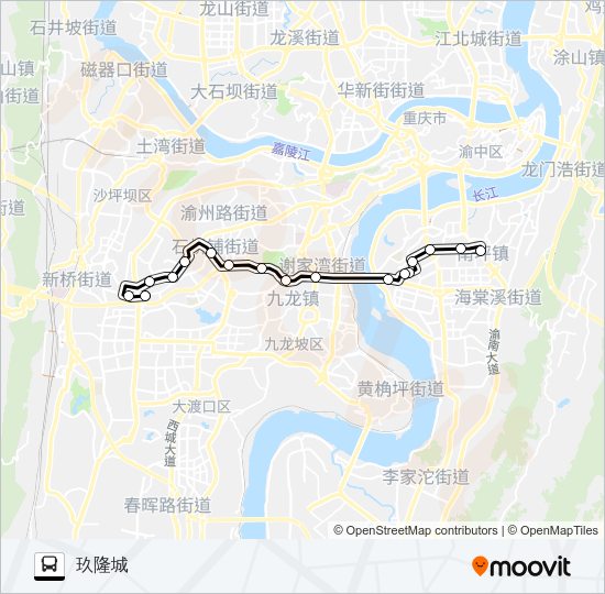 公交364路的线路图