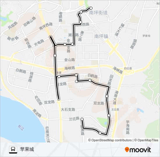 公交365路的线路图