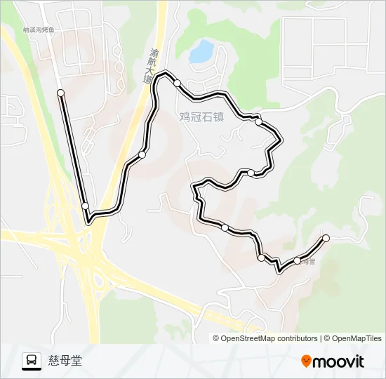 366路 Bus Line Map